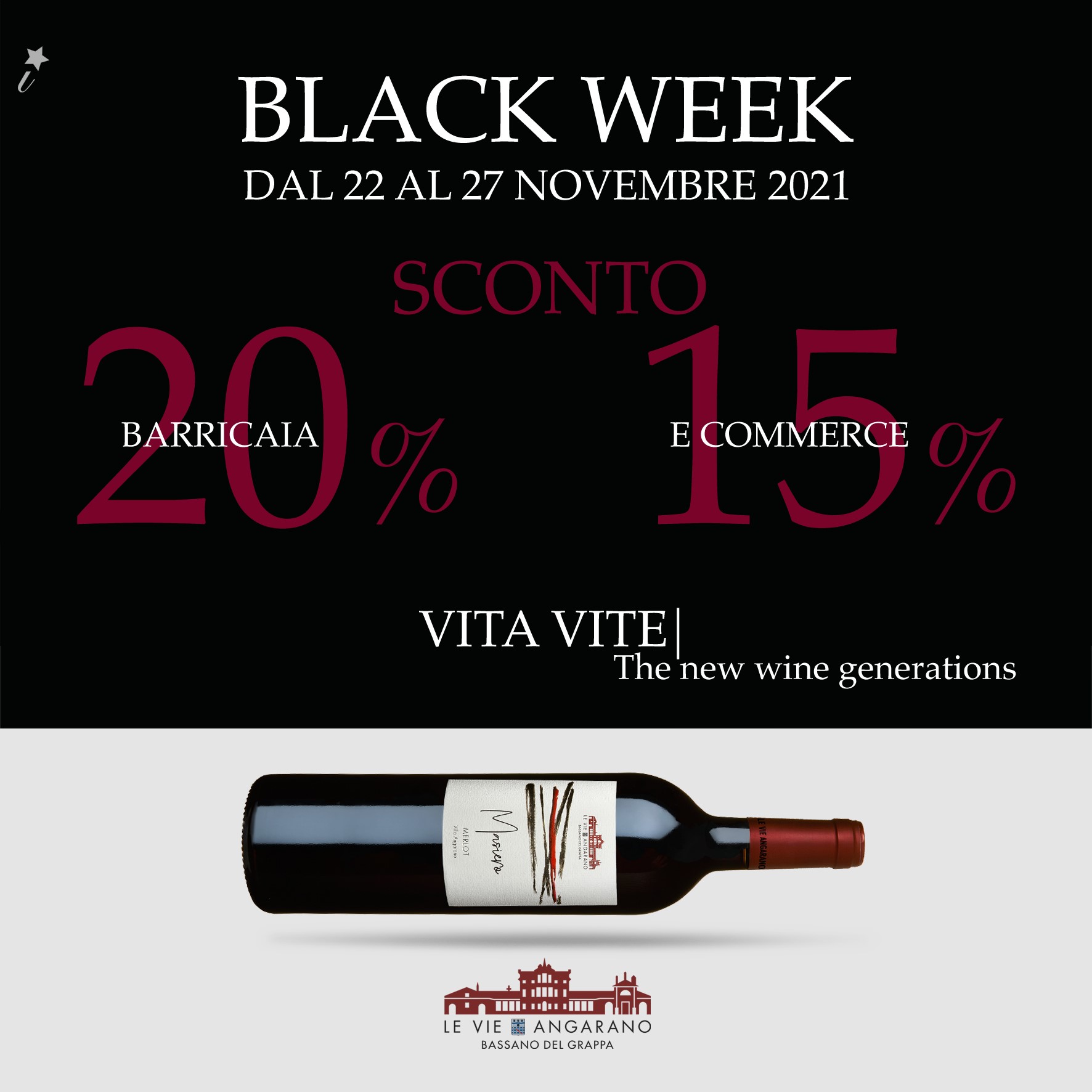 Black Week Cantina Le Vie Angarano